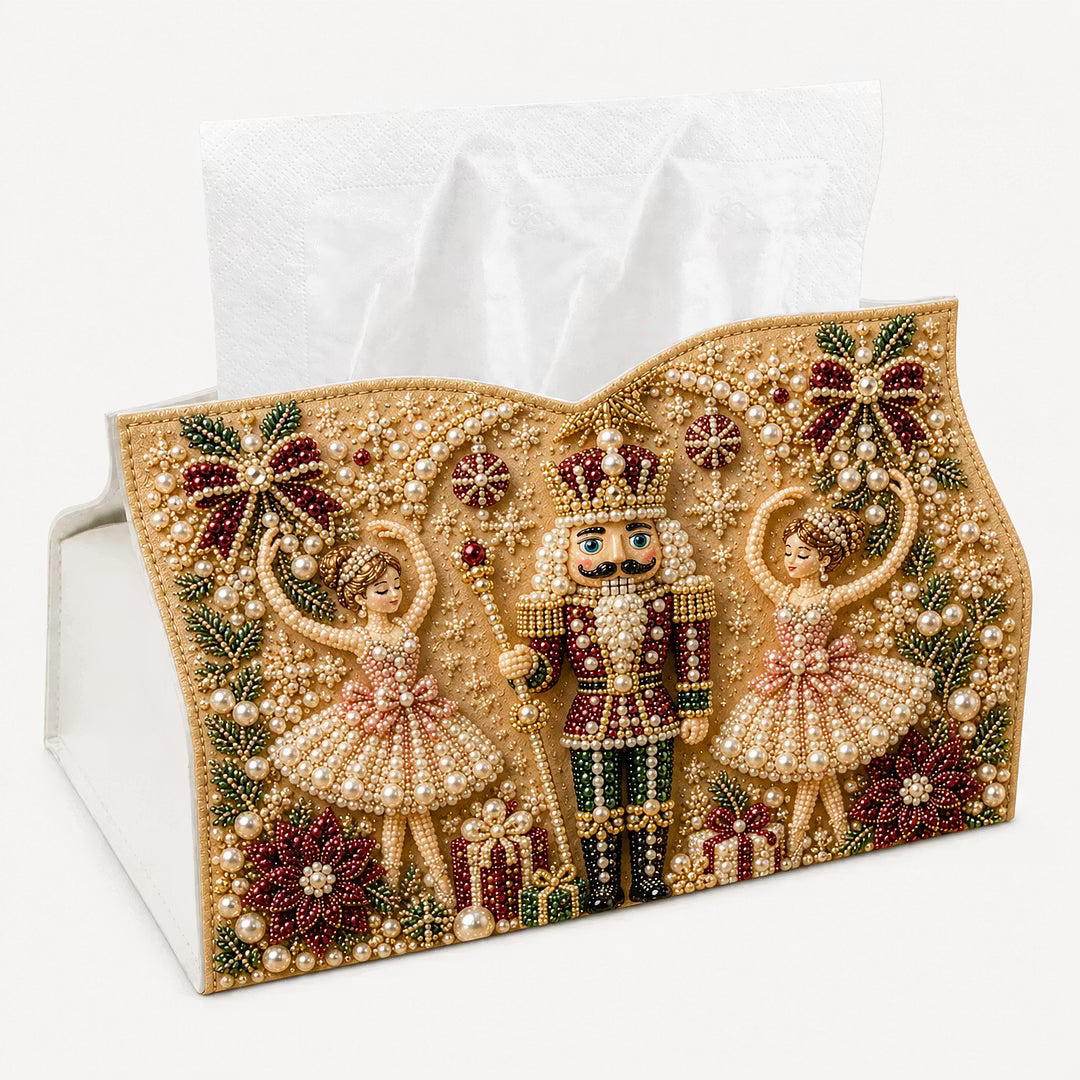 DIY Nutcracker Ballet Pearl Art Diamond Painting Tissue Box