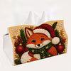 DIY Red Spirit Beast Pearl Art Diamond Painting Tissue Box