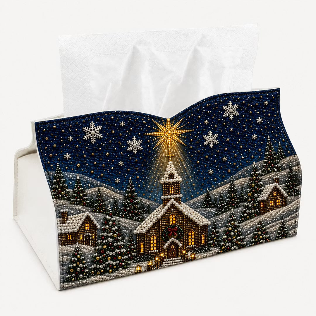 DIY Star Village Pearl Art Diamond Painting Tissue Box