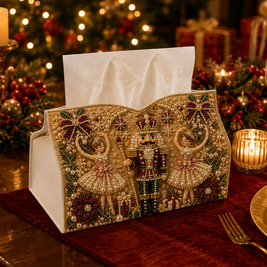 DIY Nutcracker Ballet Pearl Art Diamond Painting Tissue Box