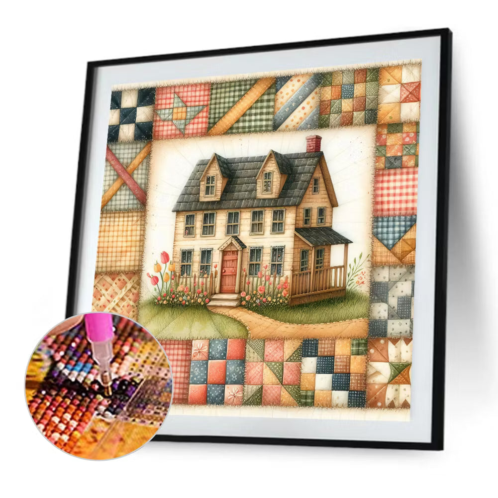 Houses-Full Round Diamond Painting 40*40CM
