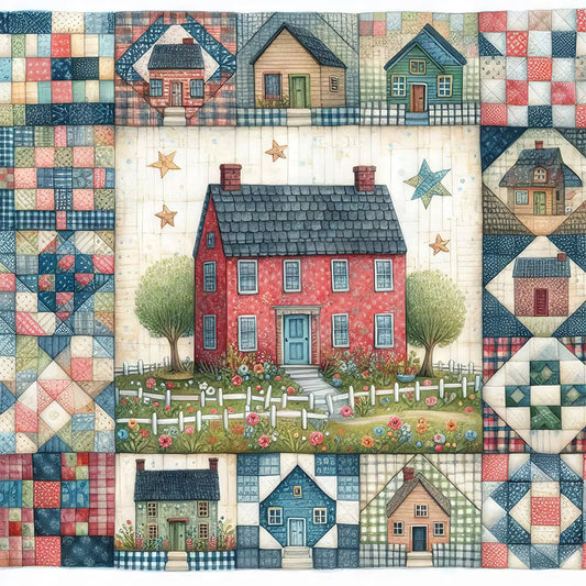 Houses-Full Round Diamond Painting 40*40CM