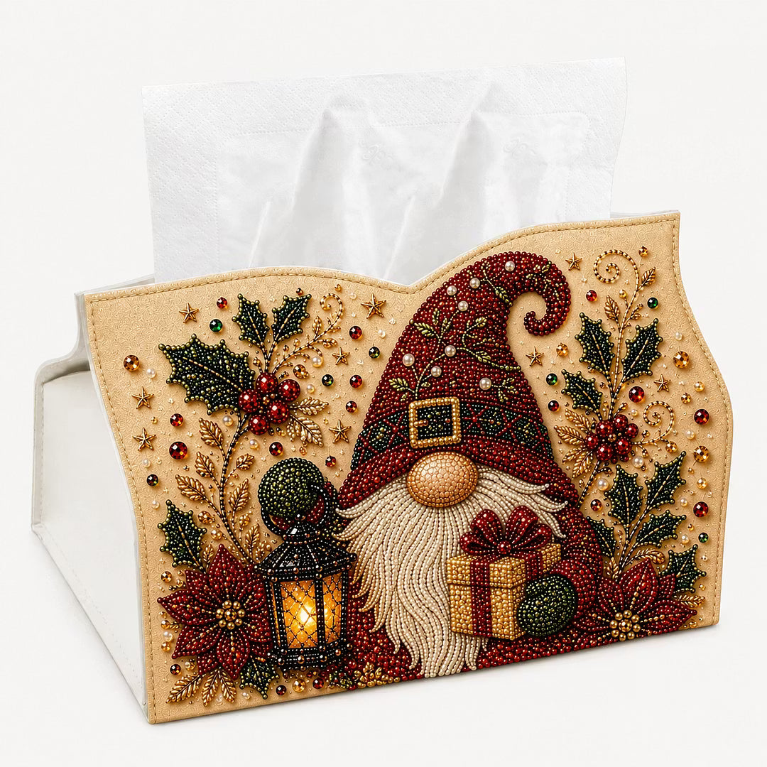 DIY Gnome Pearl Art Diamond Painting Tissue Box