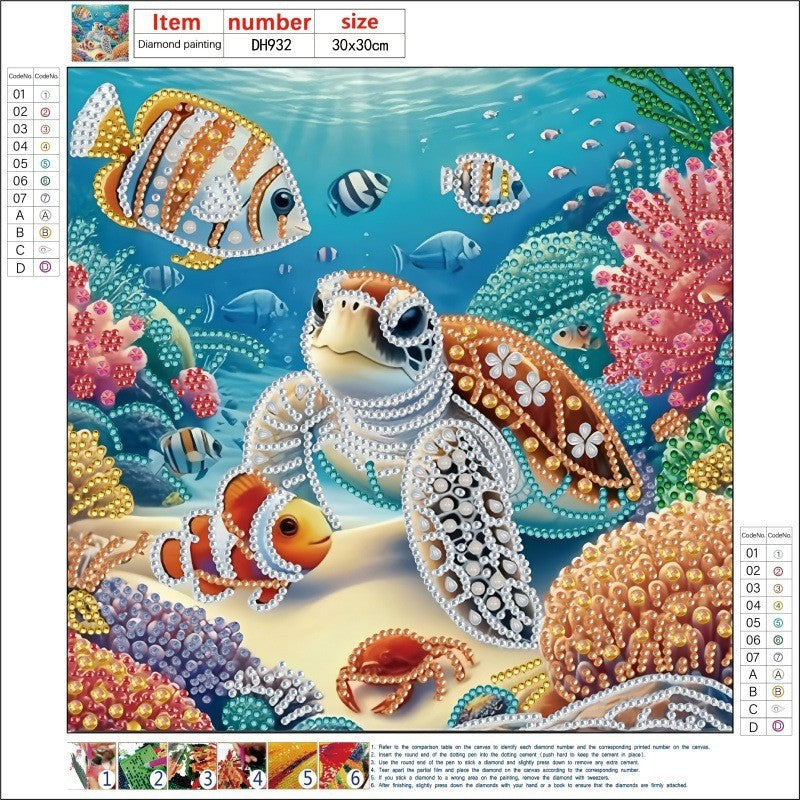 DIY 5D Diamond Painting Acrylic Pendant Craft Kit