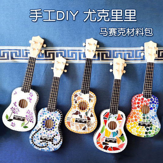 DIY Mosaic Ukulele Craft Material Kit