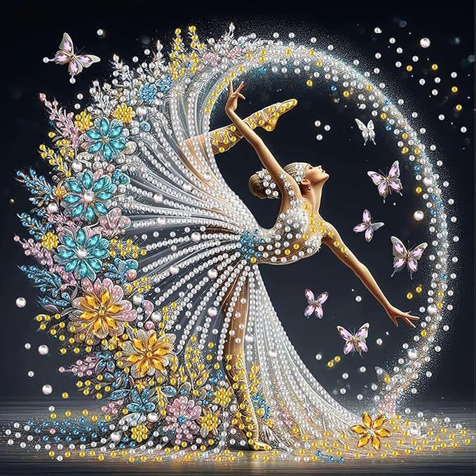 DIY 5D Diamond Painting Acrylic Pendant Craft Kit