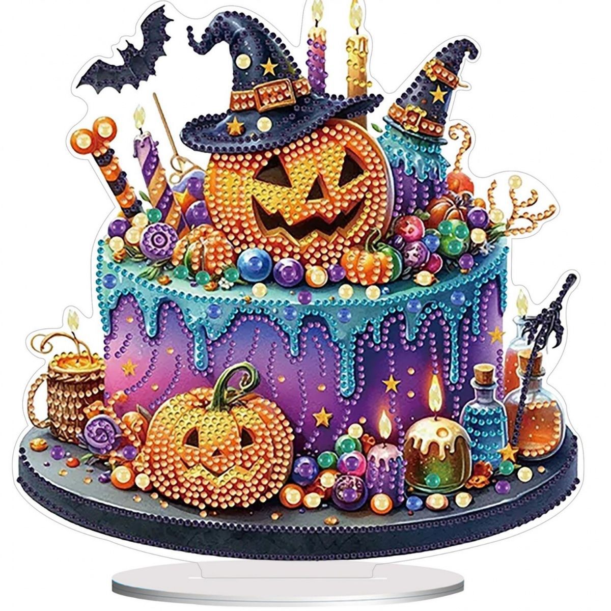 DIY Halloween Diamond Painting Acrylic Ornament Kit