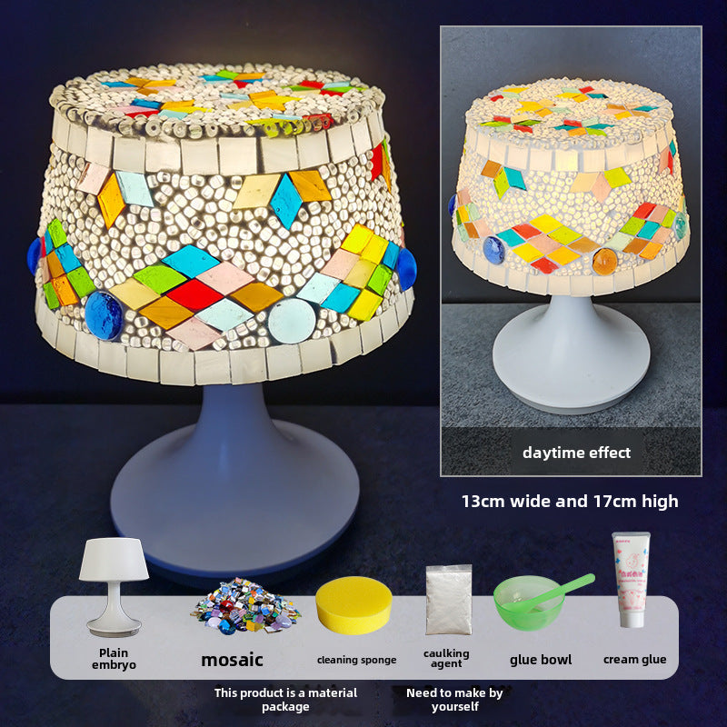 DIY Mosaic Table Lamp Craft Material Kit