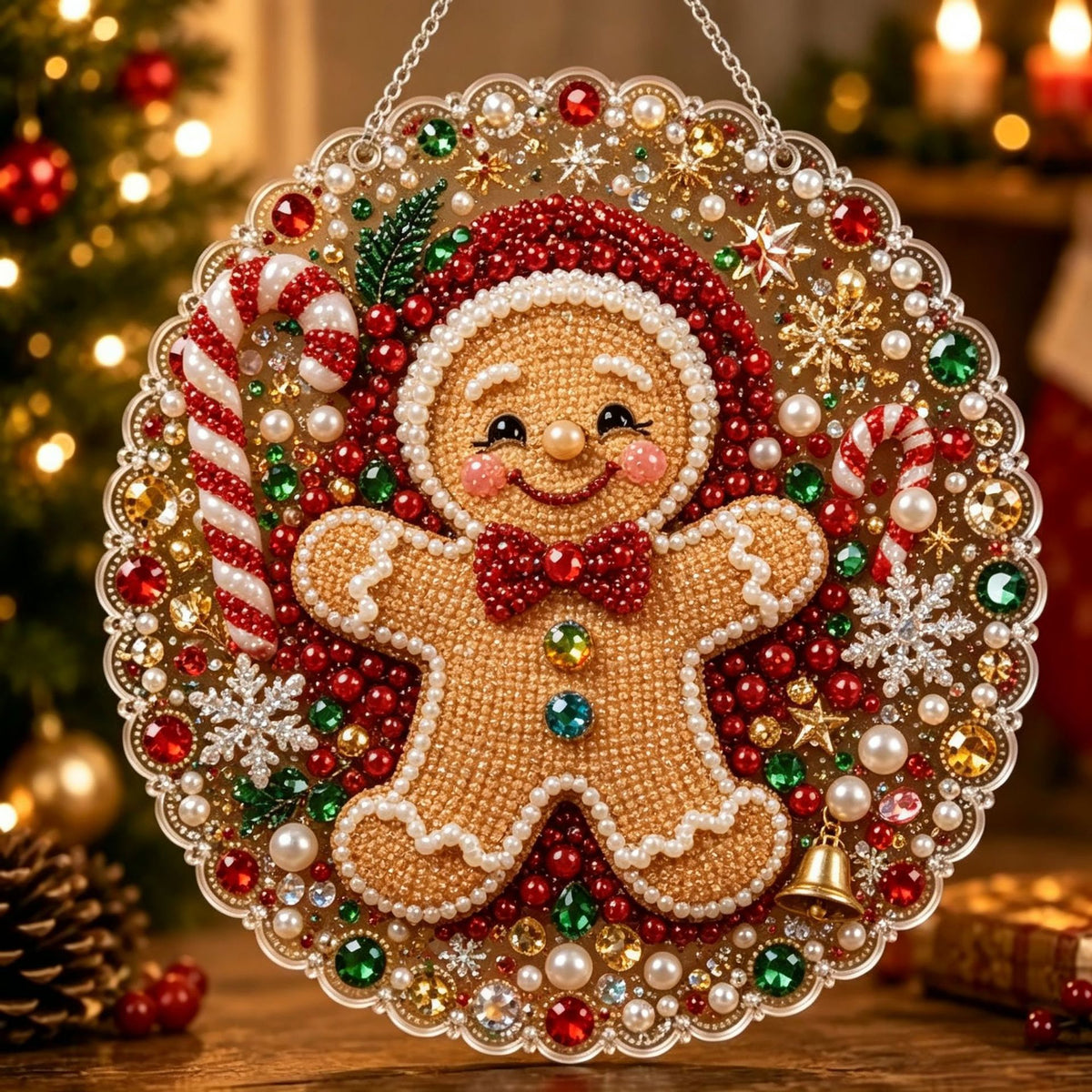 DIY Christmas Diamond Painting Acrylic Ornament Craft Kit