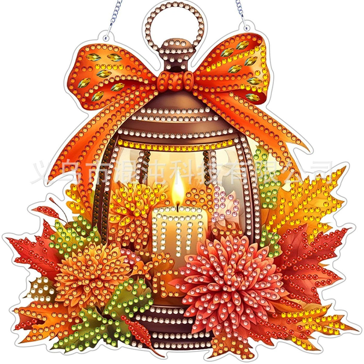 DIY Halloween Diamond Painting Acrylic Pendant Kit