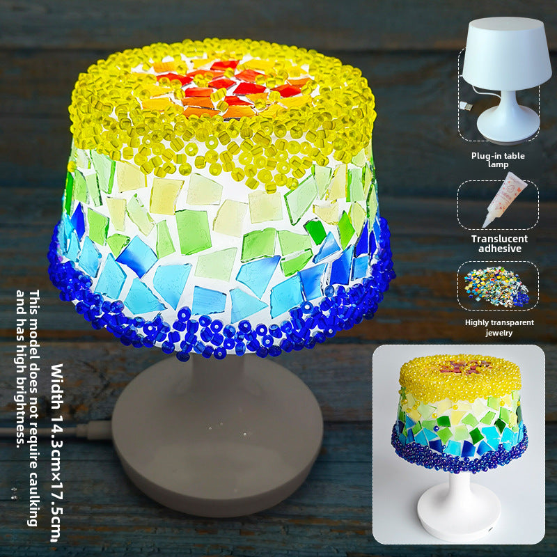 DIY Mosaic Table Lamp Craft Material Kit