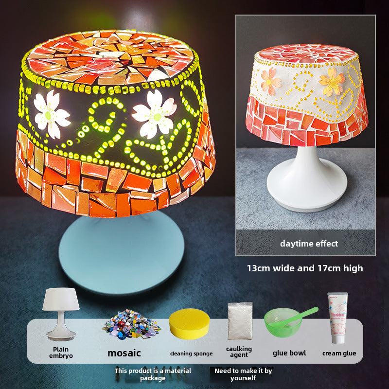 DIY Mosaic Table Lamp Craft Material Kit