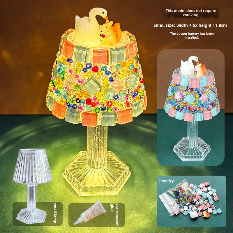 DIY Mosaic Table Lamp Craft Material Kit