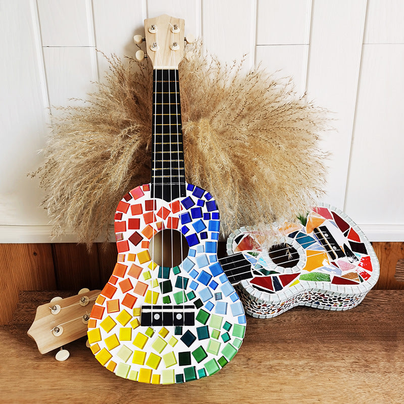 DIY Mosaic Ukulele Craft Material Kit