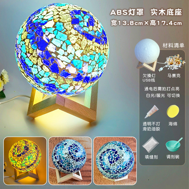 DIY Mosaic Table Lamp Craft Material Kit
