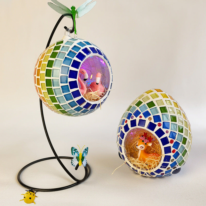 DIY Mosaic Table Lamp Craft Material Kit
