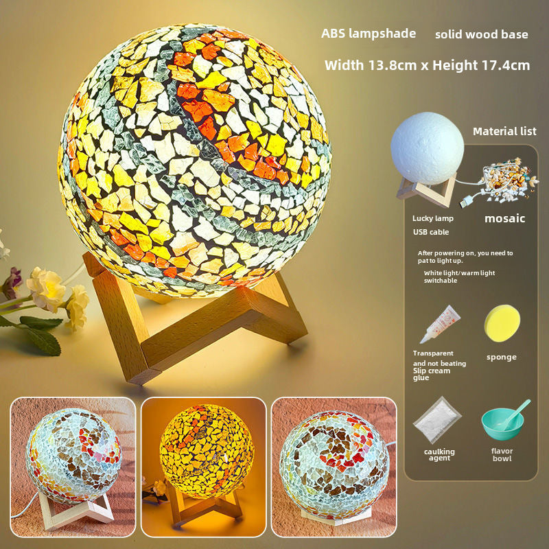 DIY Mosaic Table Lamp Craft Material Kit