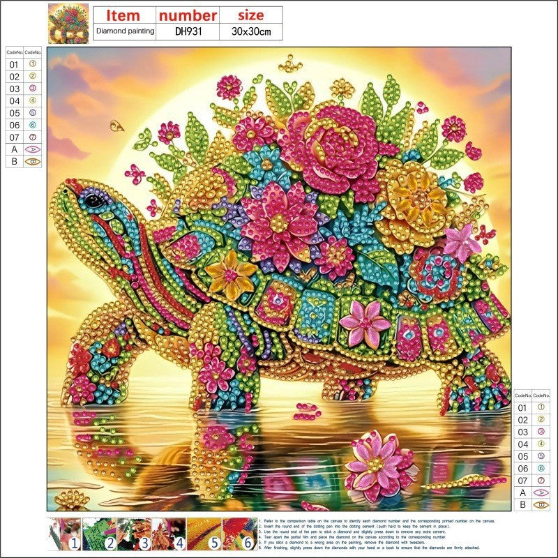 DIY 5D Diamond Painting Acrylic Pendant Craft Kit