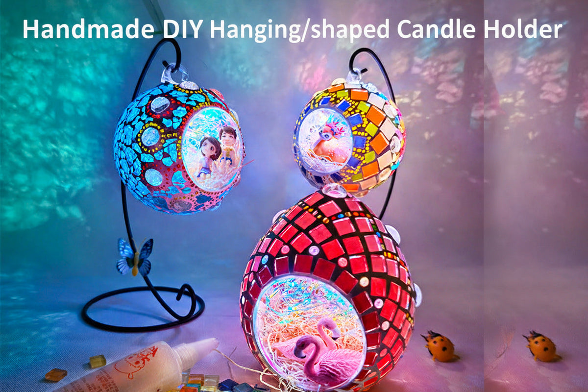 DIY Mosaic Table Lamp Craft Material Kit