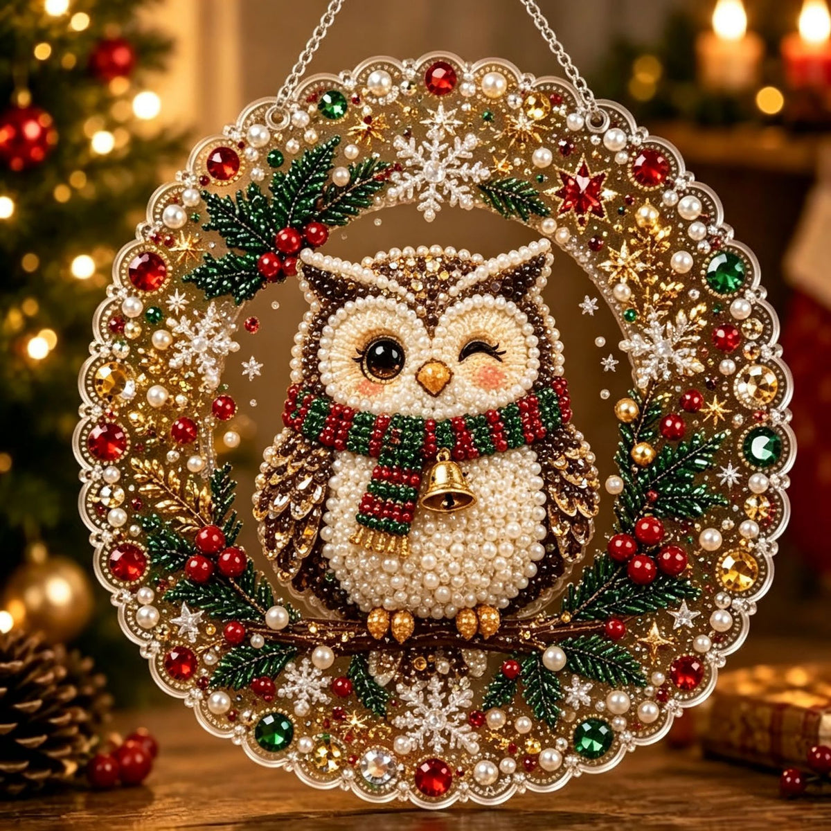 DIY Christmas Diamond Painting Acrylic Ornament Craft Kit