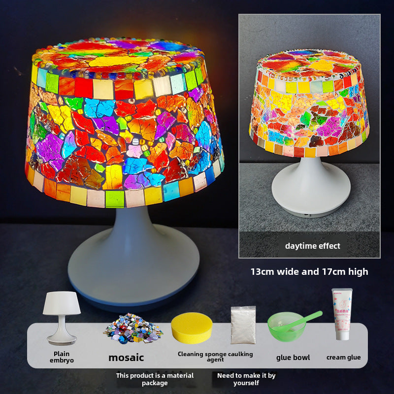 DIY Mosaic Table Lamp Craft Material Kit