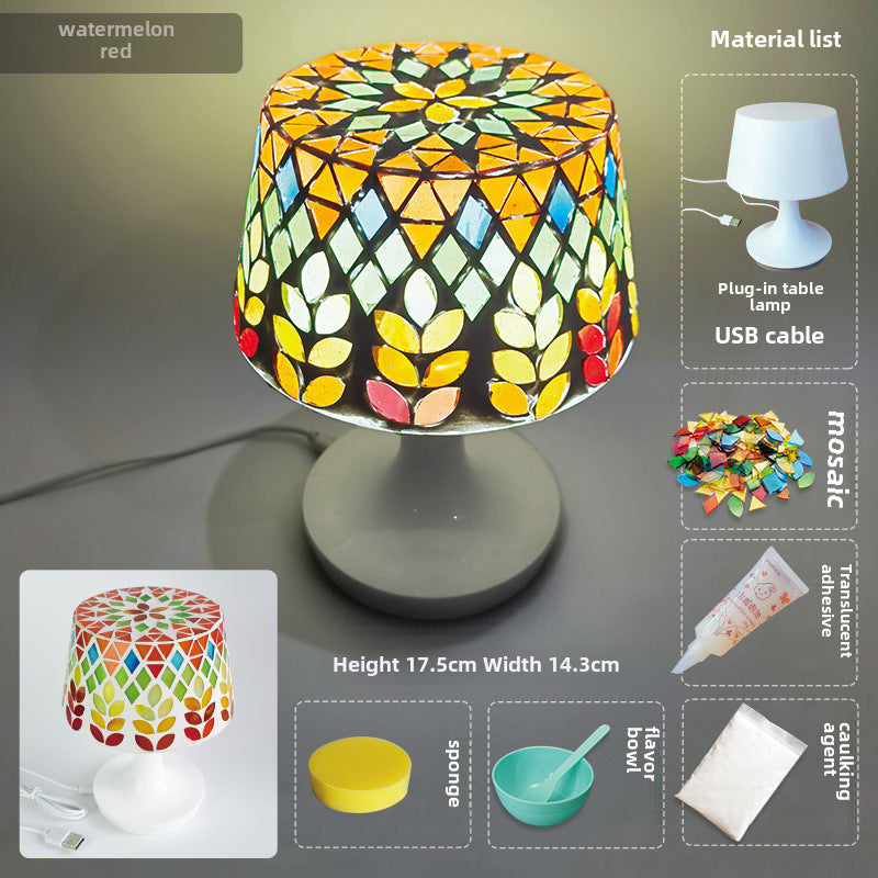 DIY Mosaic Table Lamp Craft Material Kit