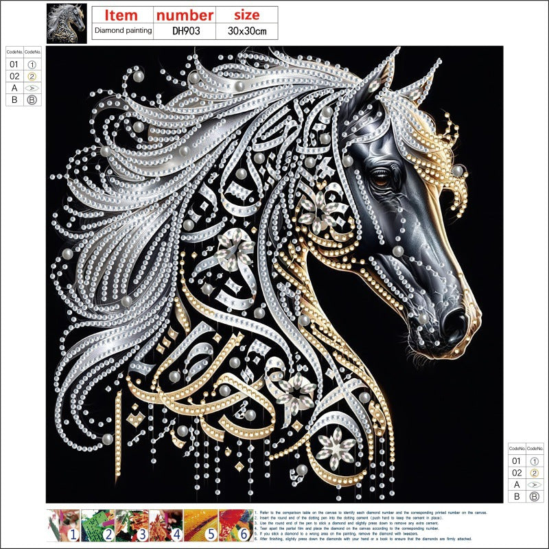 DIY 5D Diamond Painting Acrylic Pendant Craft Kit