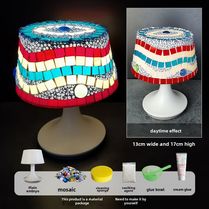 DIY Mosaic Table Lamp Craft Material Kit