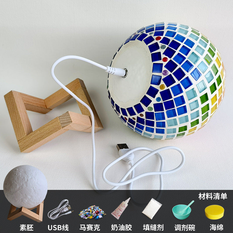 DIY Mosaic Table Lamp Craft Material Kit