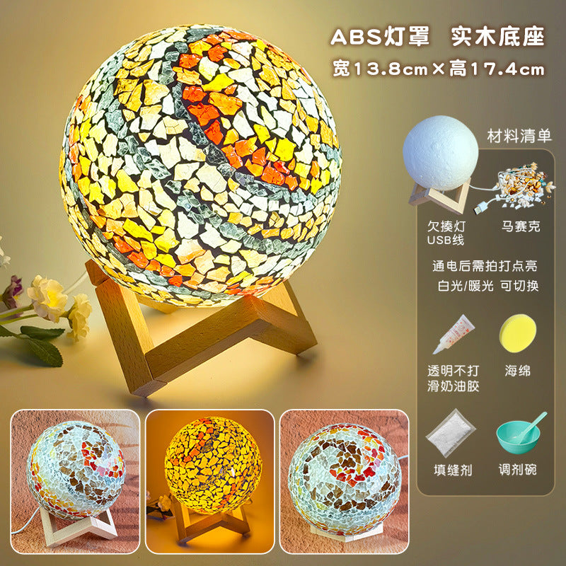 DIY Mosaic Table Lamp Craft Material Kit