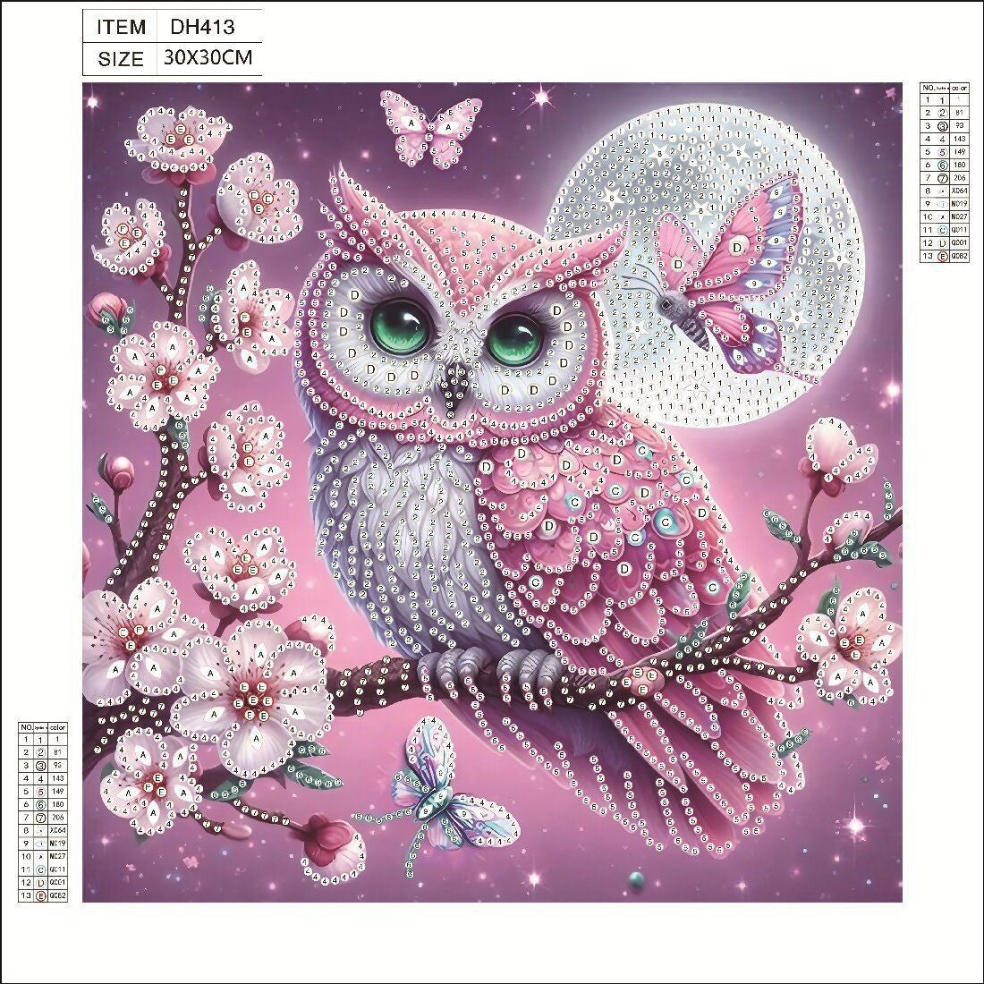 DIY 5D Diamond Painting Acrylic Pendant Craft Kit