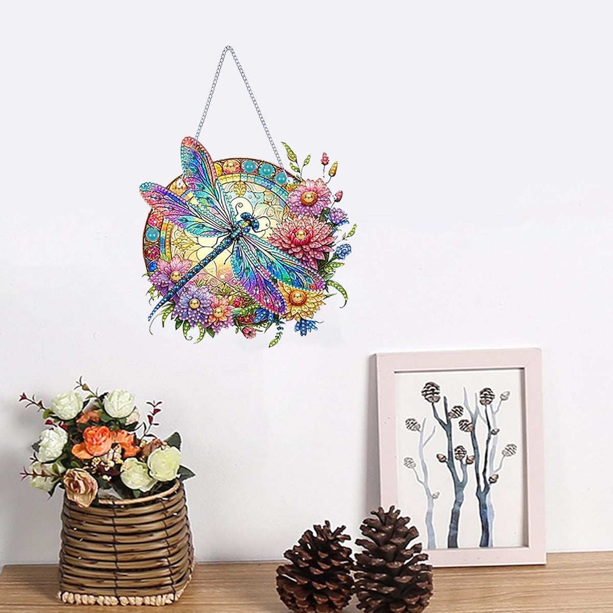 DIY Diamond Painting Acrylic Pendant Craft Kit