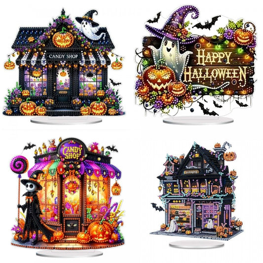 DIY Halloween Diamond Painting Acrylic Ornament Kit