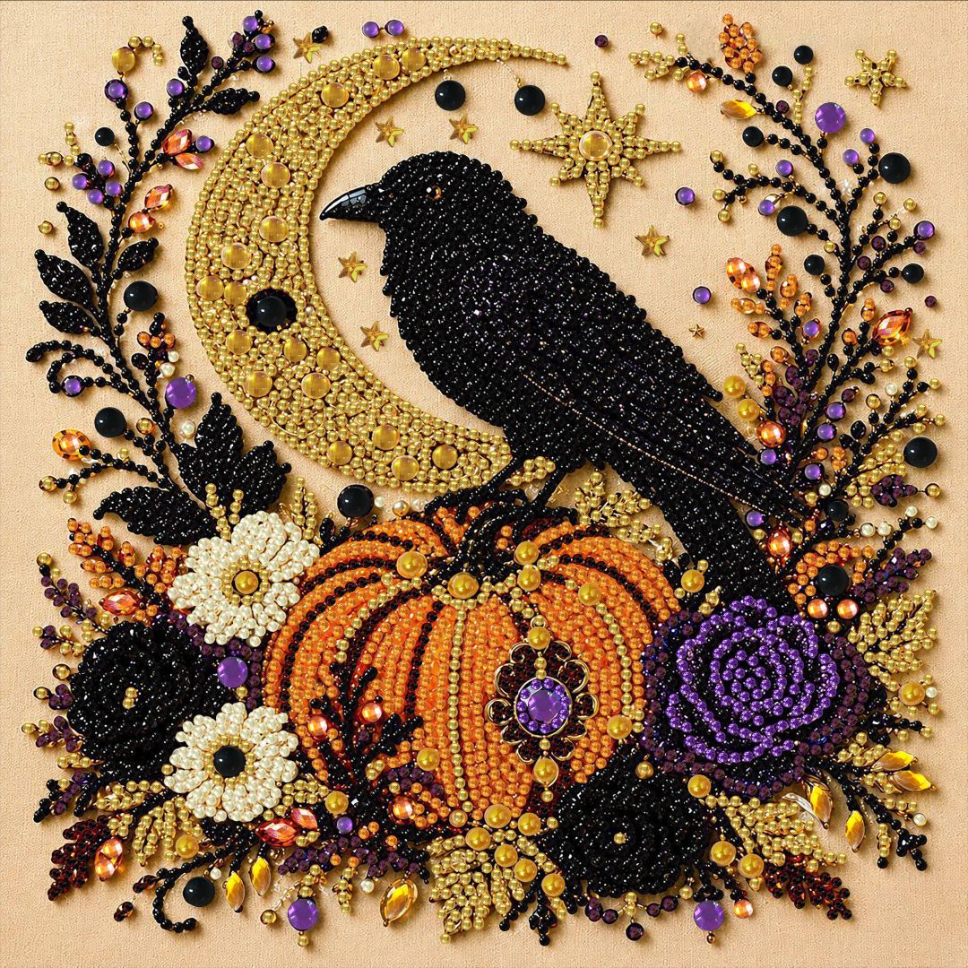 DIY Christmas Pearl Diamond Painting Embroidery Hoop Craft Kit