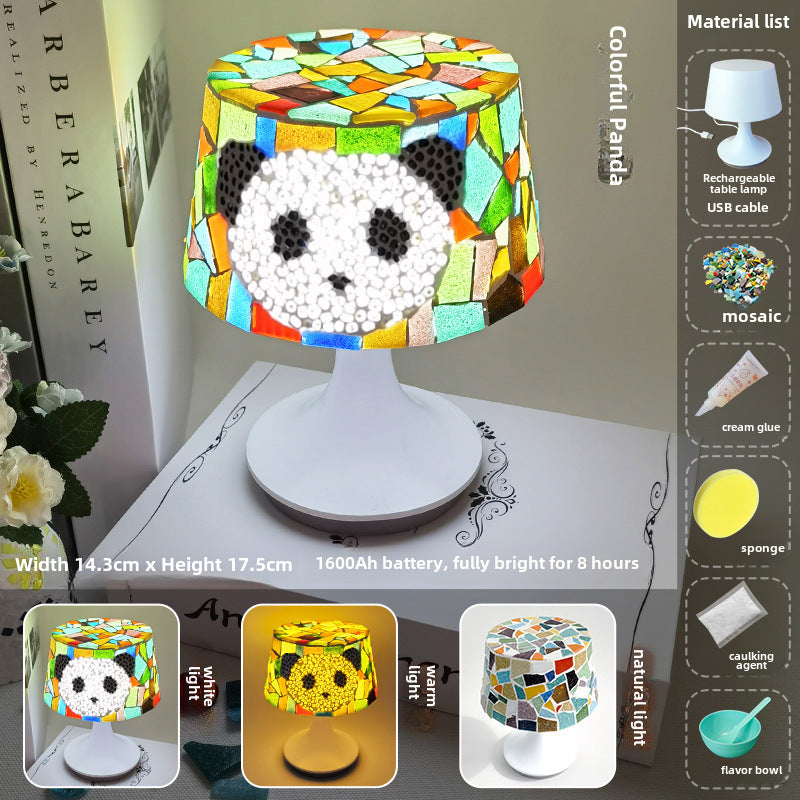 DIY Mosaic Table Lamp Craft Material Kit