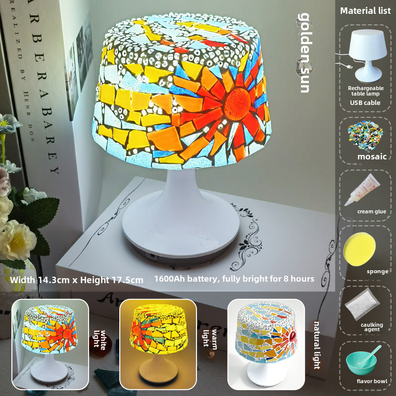 DIY Mosaic Table Lamp Craft Material Kit