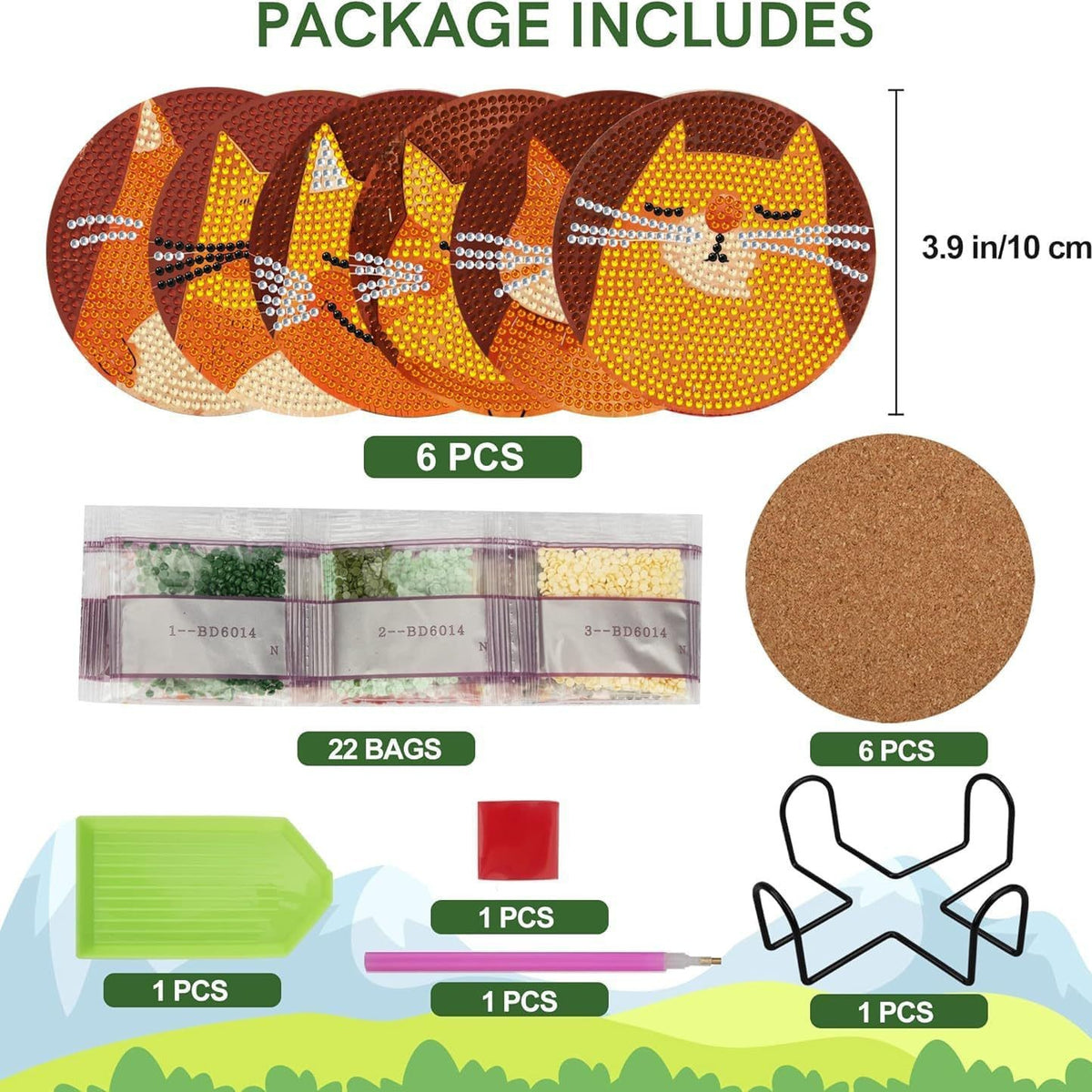 DIY Wooden Diamond Painting Craft Kit