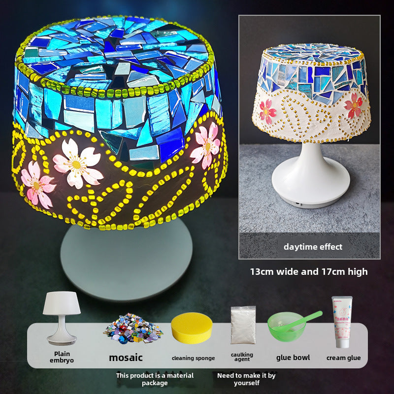 DIY Mosaic Table Lamp Craft Material Kit