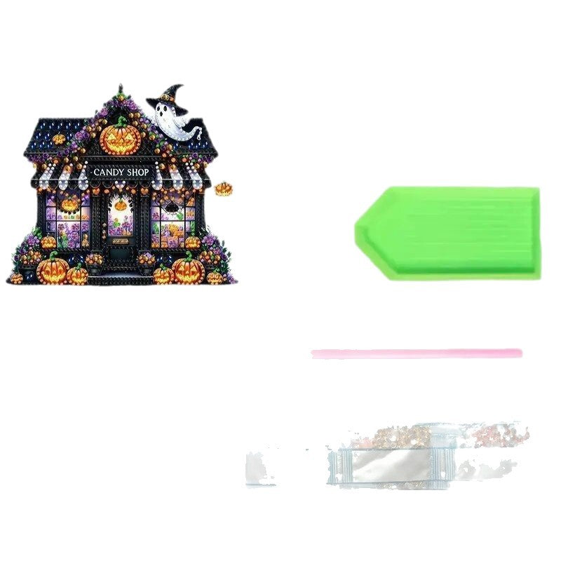 DIY Halloween Diamond Painting Acrylic Ornament Kit