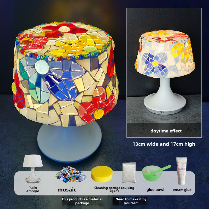 DIY Mosaic Table Lamp Craft Material Kit