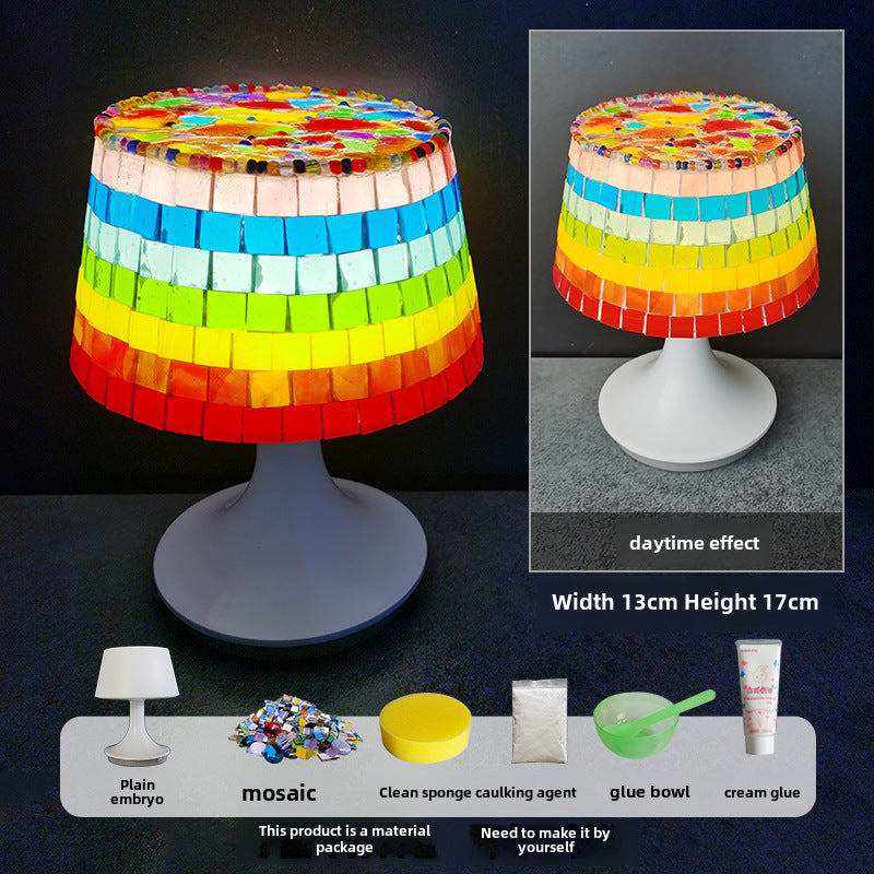 DIY Mosaic Table Lamp Craft Material Kit