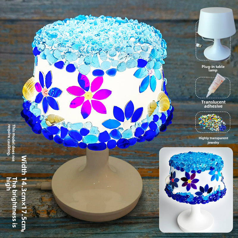 DIY Mosaic Table Lamp Craft Material Kit