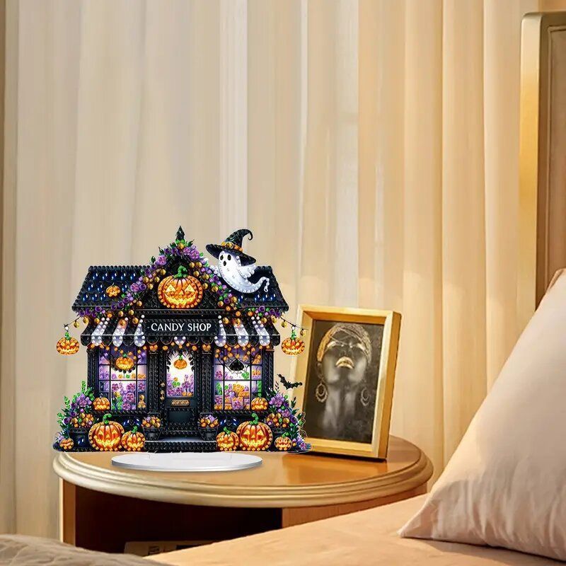 DIY Halloween Diamond Painting Acrylic Ornament Kit