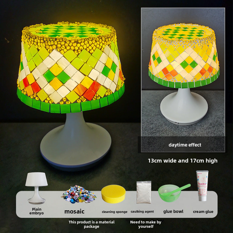 DIY Mosaic Table Lamp Craft Material Kit