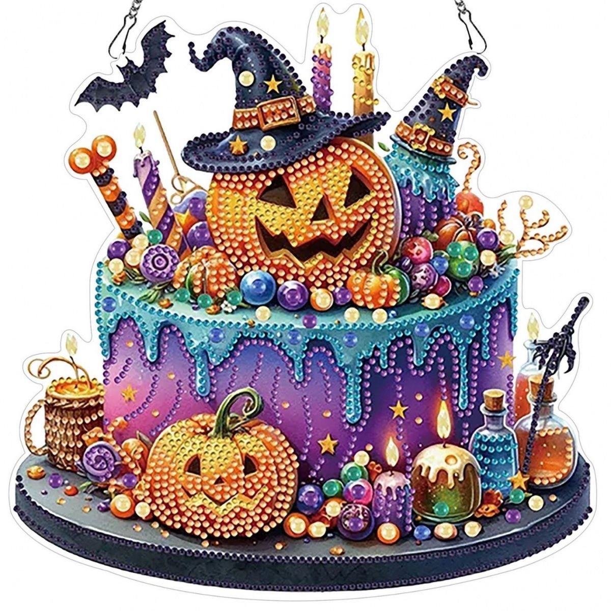 DIY Halloween Diamond Painting Acrylic Ornament Kit