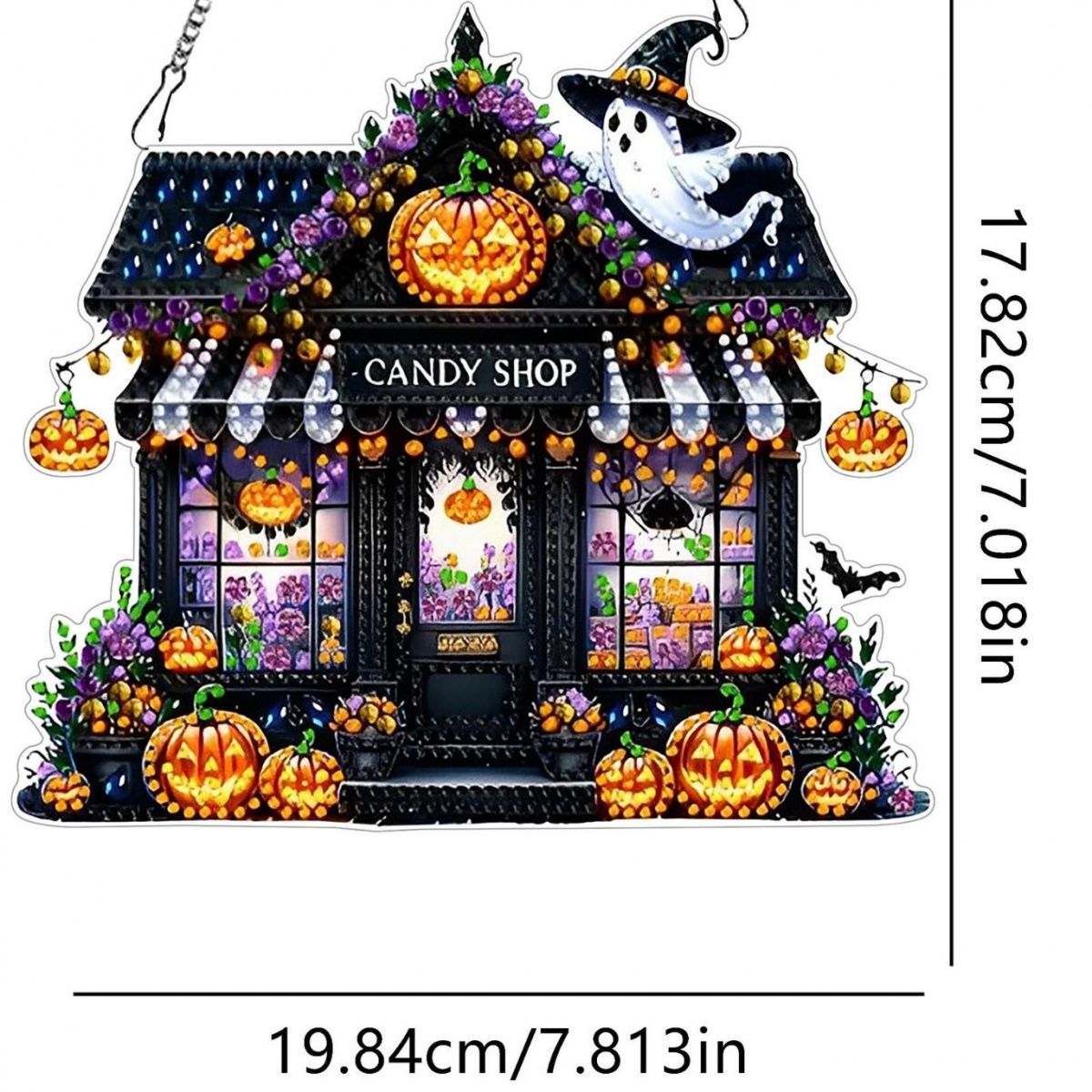 DIY Halloween Diamond Painting Acrylic Ornament Kit
