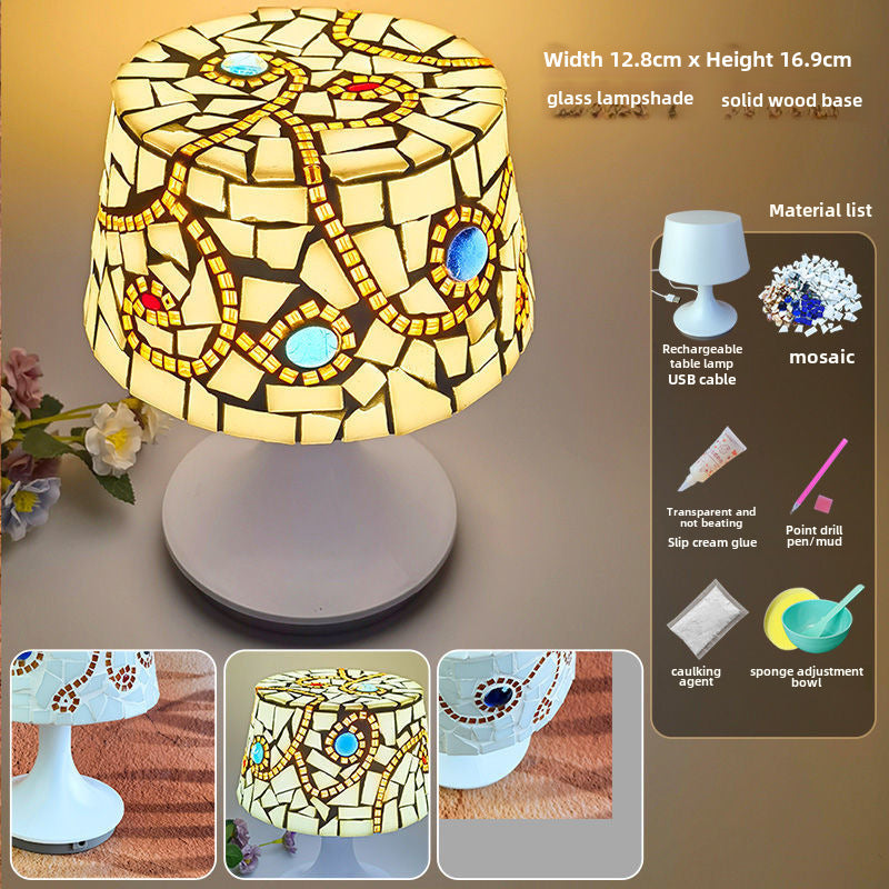 DIY Mosaic Table Lamp Craft Material Kit
