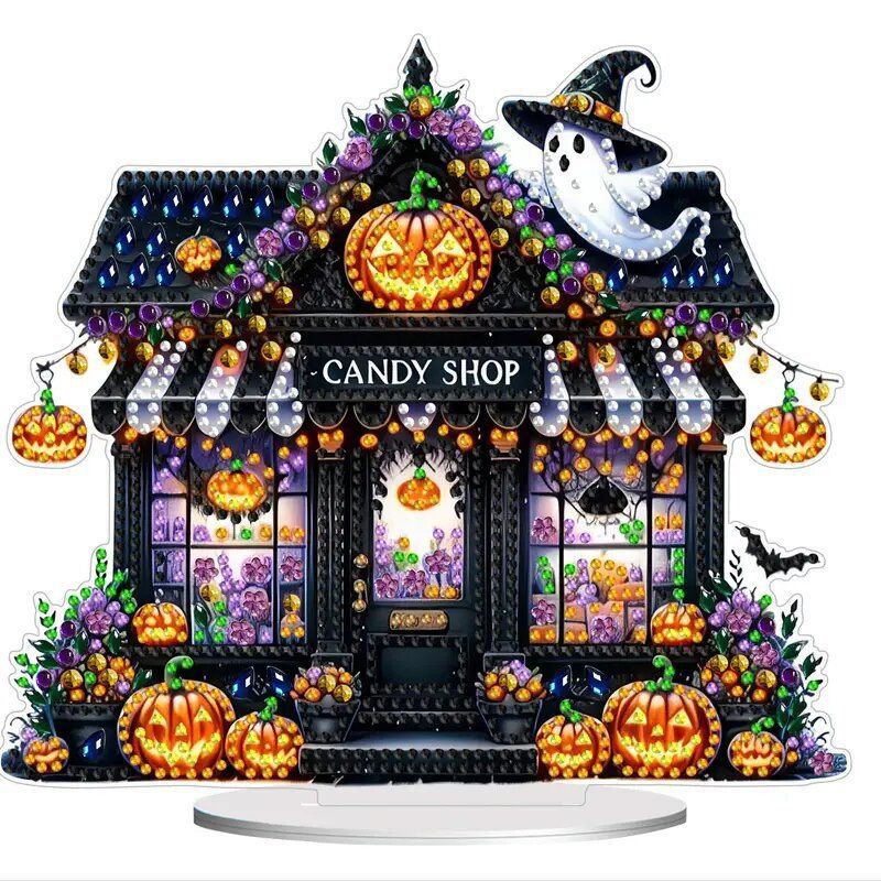 DIY Halloween Diamond Painting Acrylic Ornament Kit