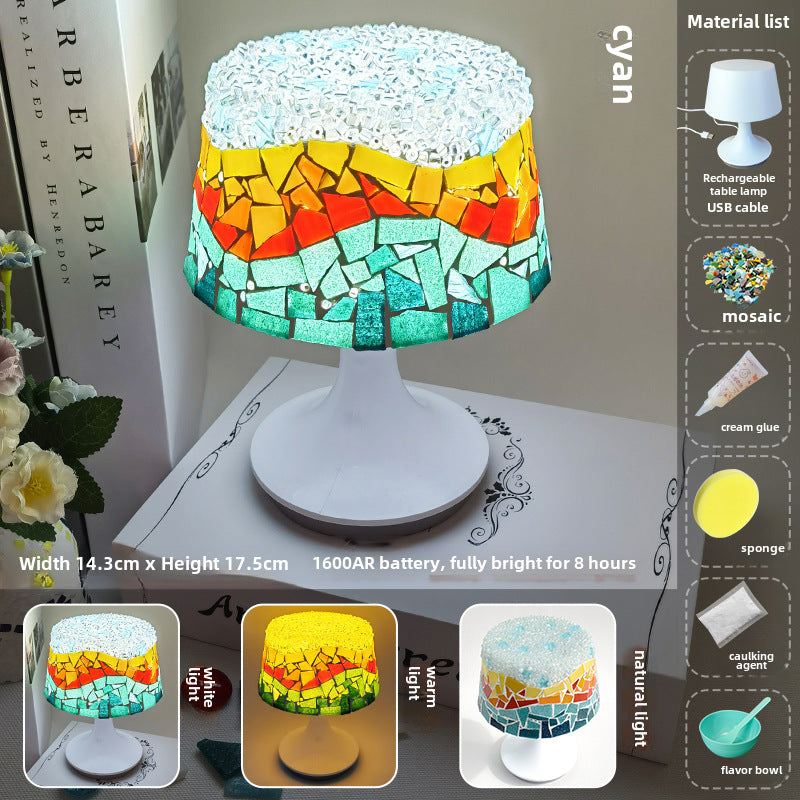 DIY Mosaic Table Lamp Craft Material Kit