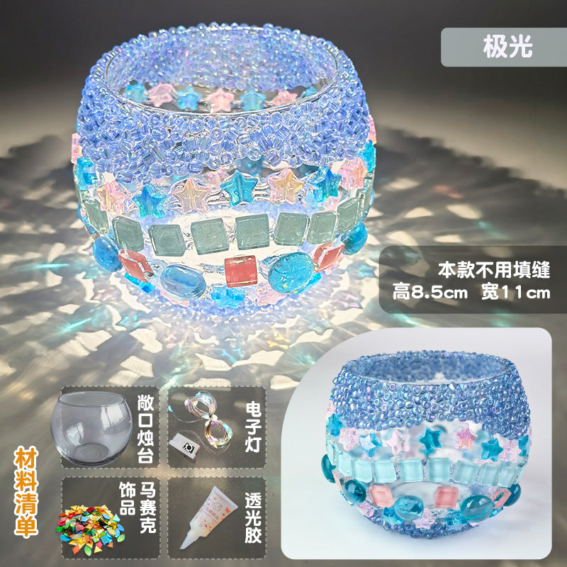 DIY Mosaic Table Lamp Craft Material Kit